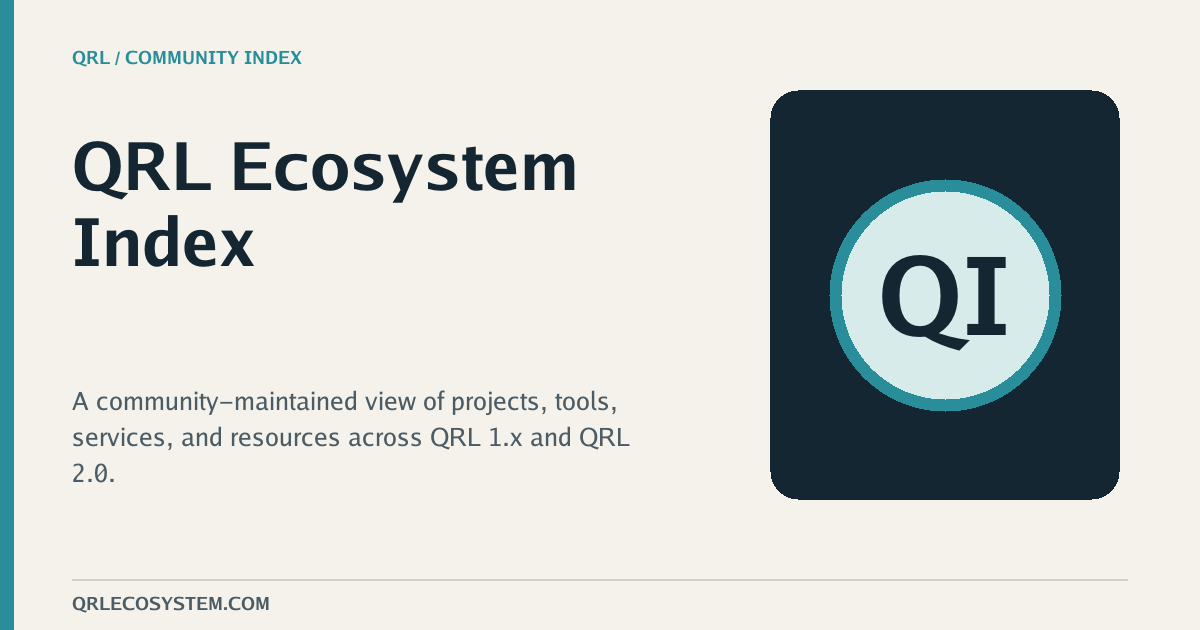 Current generic QRL Ecosystem Index social card