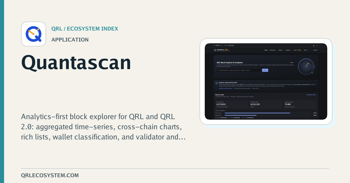 Current Quantascan social card